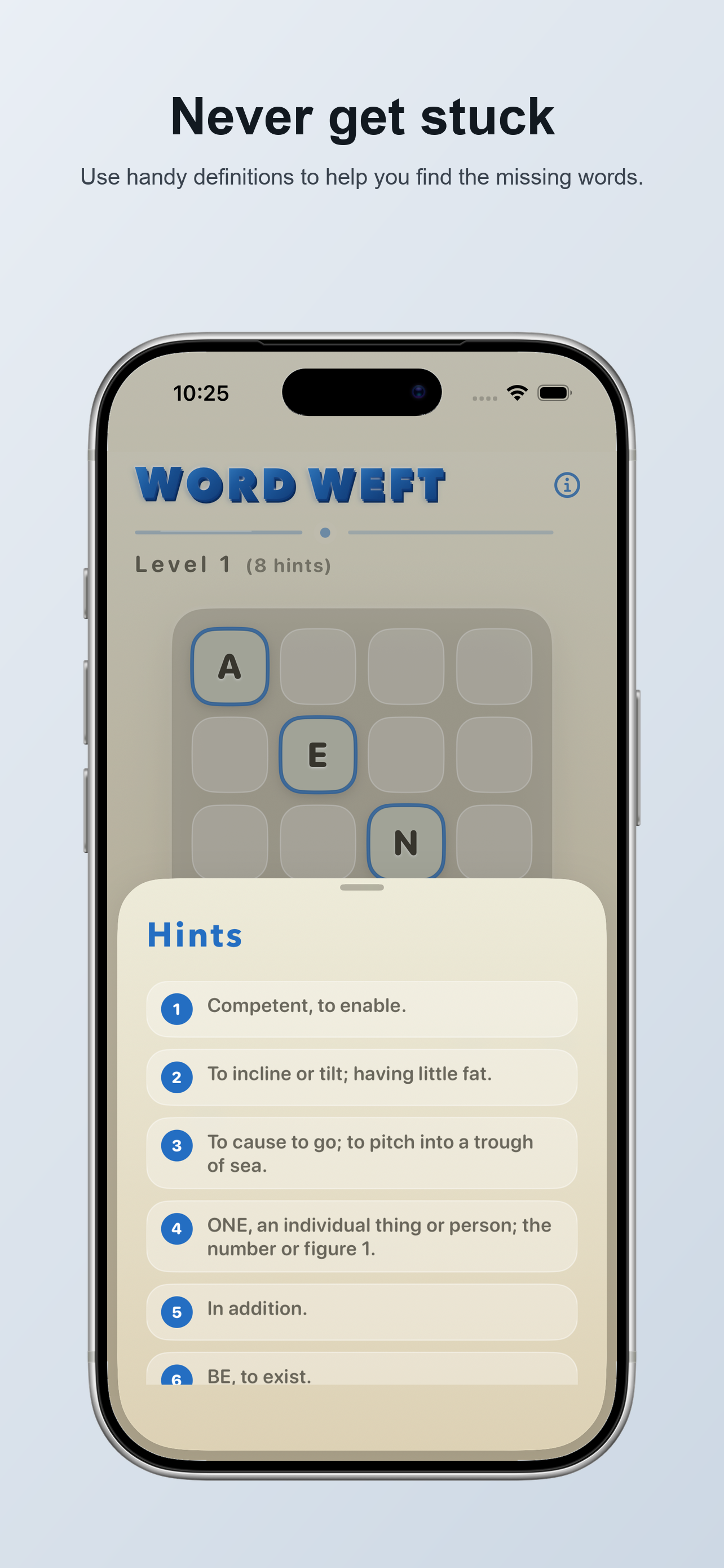 Word Weft puzzle gameplay showcase