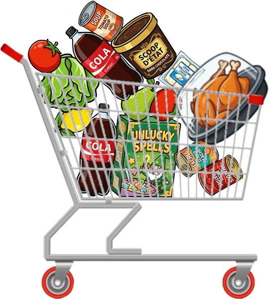 Market Stack loaded shopping cart